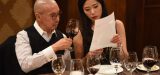 Changyu Moser Tasting Dinner couple looking over menu