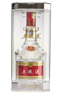 Bottle of Wu Liang Le in box.