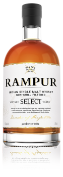 Rampur Single Malt Whiskey Bottle